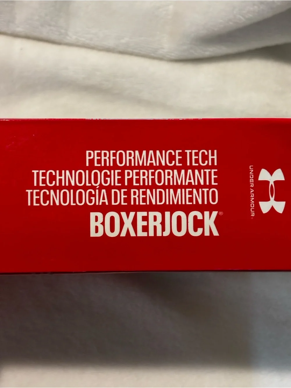 3-pack box of Under Armour Men's Performance Tech 6-in Boxerjocks Sz S (29-31”)